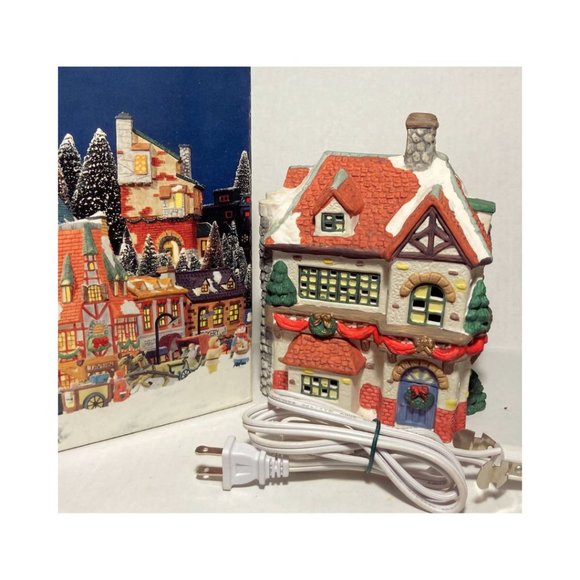 Vintage Holiday Expressions Porcelain Lighted House Christmas Village - Picture 2 of 11